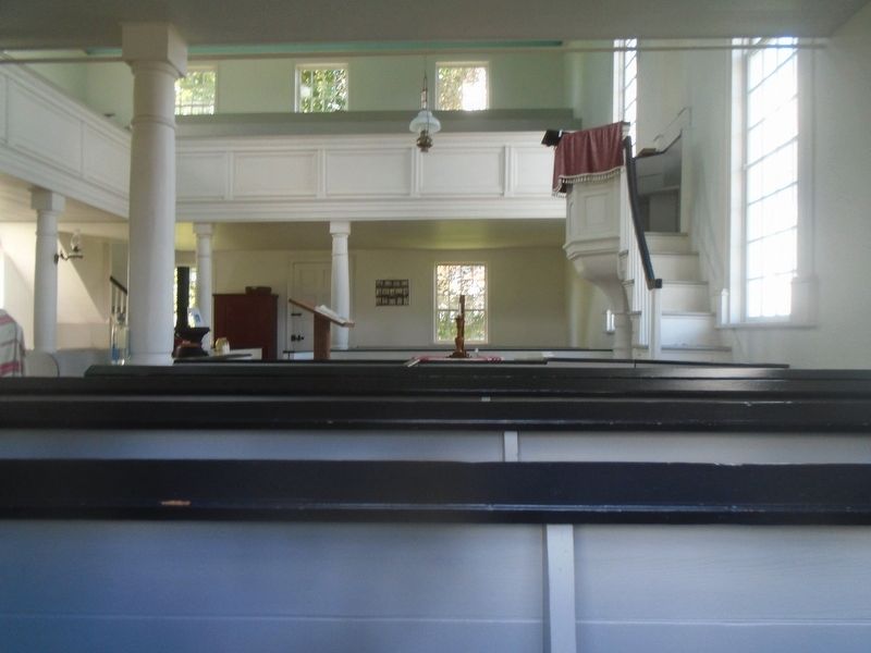 Old White Church Interior image. Click for full size.