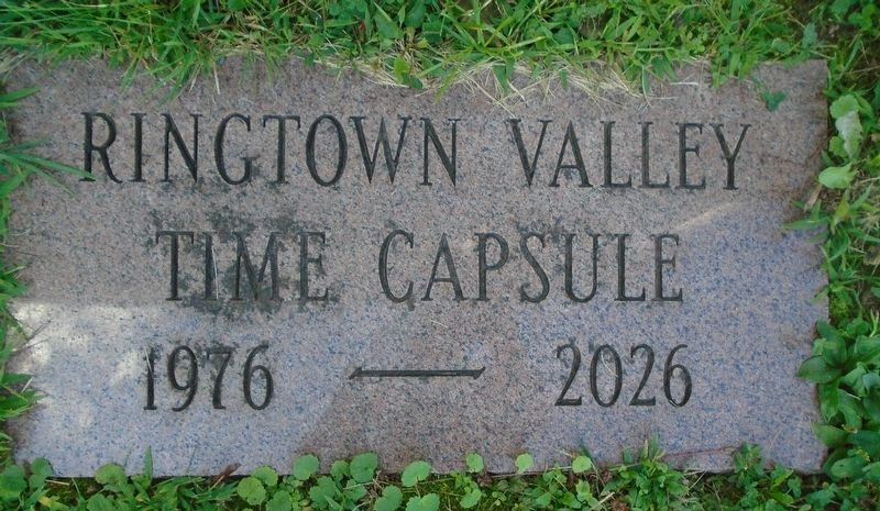 Ringtown Valley Time Capsule image. Click for full size.