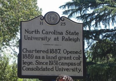 North Carolina State University at Raleigh Marker image. Click for full size.
