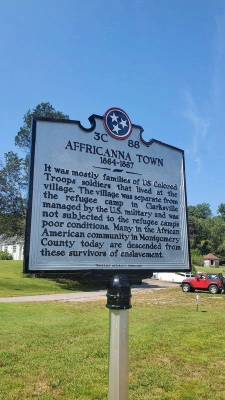 Affricanna Town Marker - Reverse Side image. Click for full size.