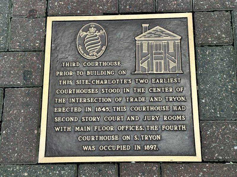 Third Courthouse Marker. Click for full size. Third Courthouse Marker image. Click for full size.