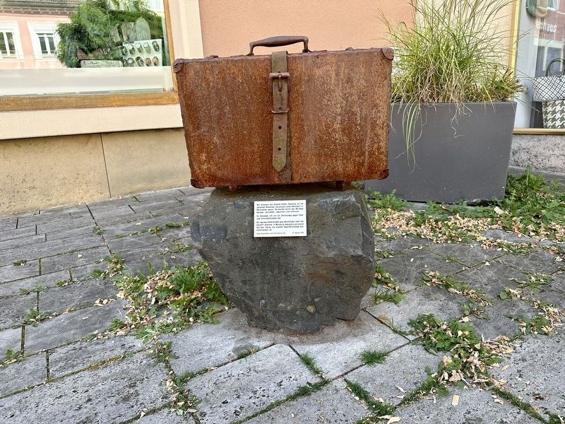 Gerolzhofen Deportation 1941-44 Memorial - wide view image. Click for full size.