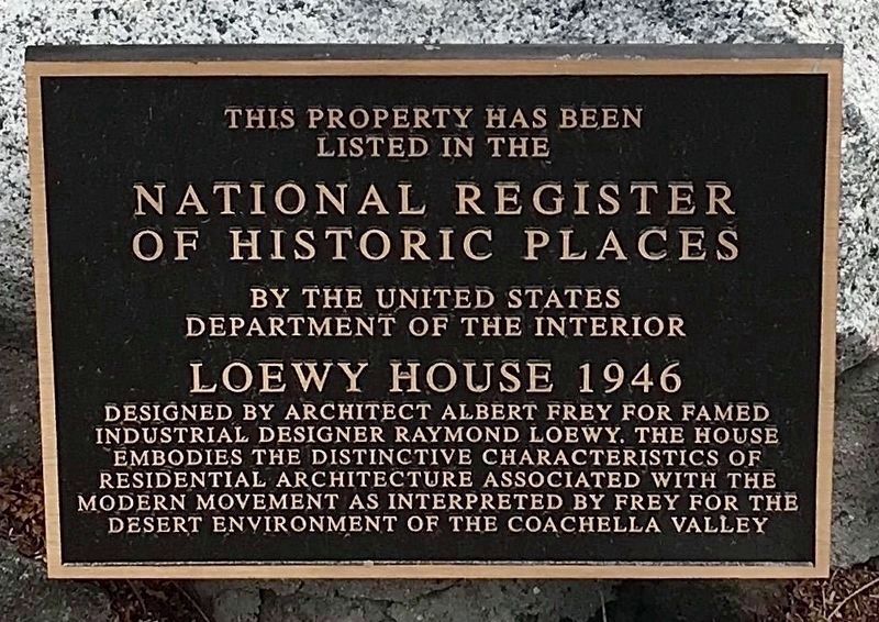 Loewy House Marker image. Click for full size.