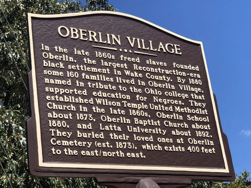 Oberlin Village Marker image. Click for full size.