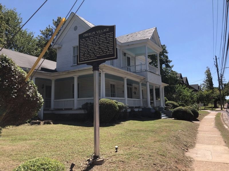 Oberlin Village Marker. Click for full size. Oberlin Village Marker image. Click for full size.
