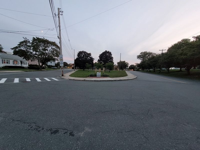 1st Lt. Catherine Marie Larkin, RN Marker (showing it between Memorial Dr (L) and Szetela Ln (R)). Click for full size. 1st Lt. Catherine Marie Larkin, RN Marker (showing it between Memorial Dr (L) and Szetela Ln (R)) image. Click for full size.