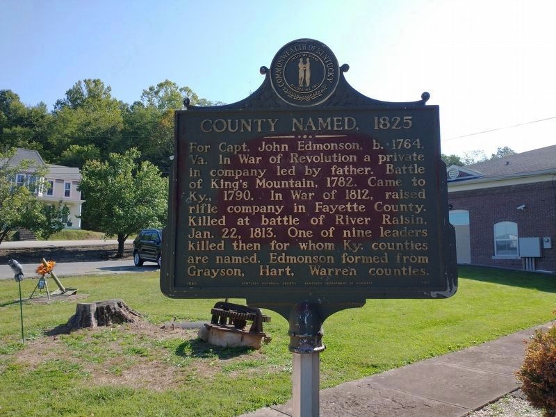 County Named, 1825 Marker - New Location image. Click for full size.