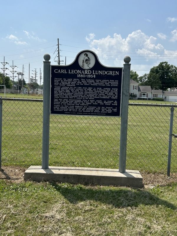 Carl Leonard Lundgren Marker. Click for full size. Carl Leonard Lundgren Marker image. Click for full size.