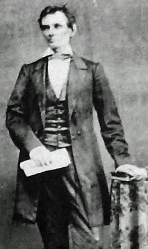 Marker detail: Abraham Lincoln. Click for full size. Marker detail: Abraham Lincoln image. Click for full size.