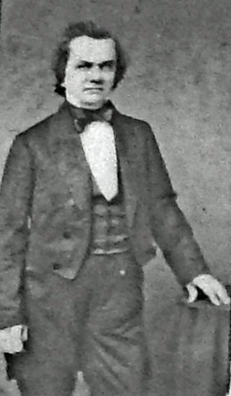 Marker detail: Stephen Douglas. Click for full size. Marker detail: Stephen Douglas image. Click for full size.