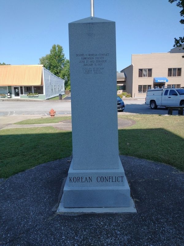 Edmonson County Veterans Memorial - Korean Conflict. Click for full size. Edmonson County Veterans Memorial - Korean Conflict image. Click for full size.