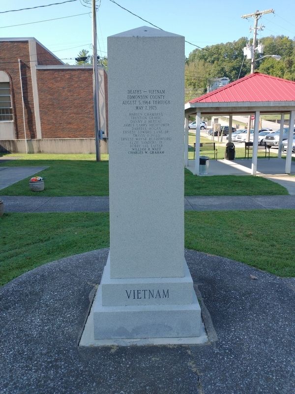 Edmonson County Veterans Memorial - Vietnam. Click for full size. Edmonson County Veterans Memorial - Vietnam image. Click for full size.