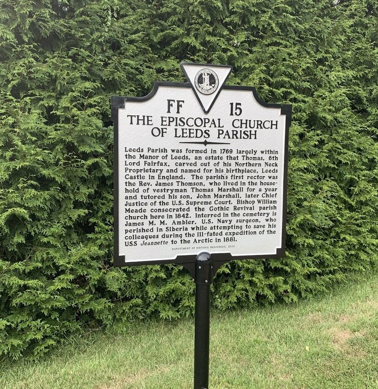 The Episcopal Church of Leeds Parish Marker. Click for full size. The Episcopal Church of Leeds Parish Marker image. Click for full size.
