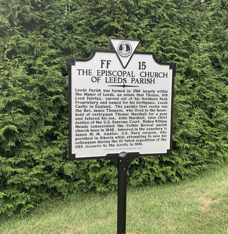 The Episcopal Church of Leeds Parish Marker image. Click for full size.