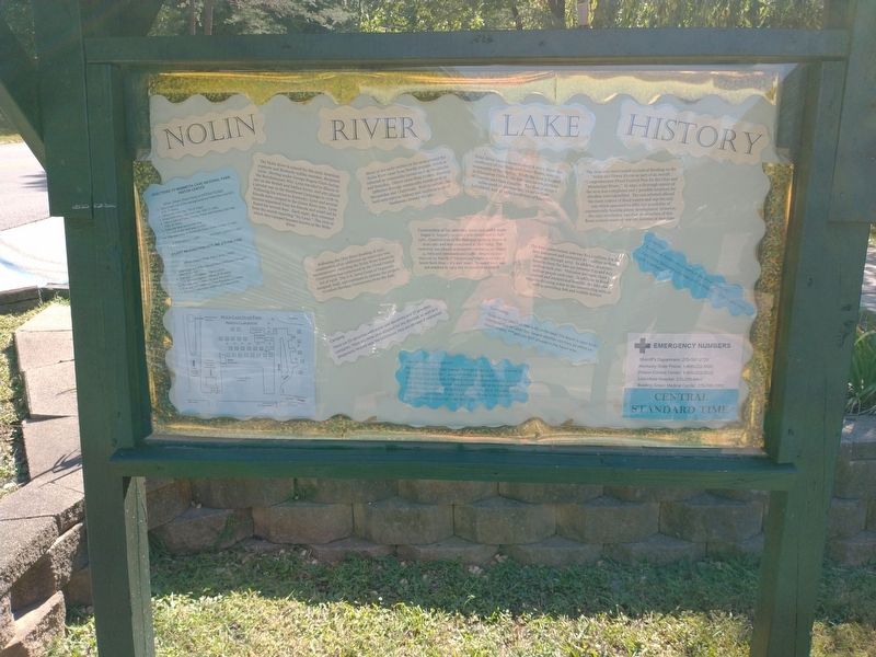 Nolin River Lake History Marker image. Click for full size.