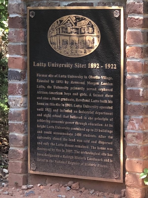 Latta University Site: 1892-1922 Marker image. Click for full size.