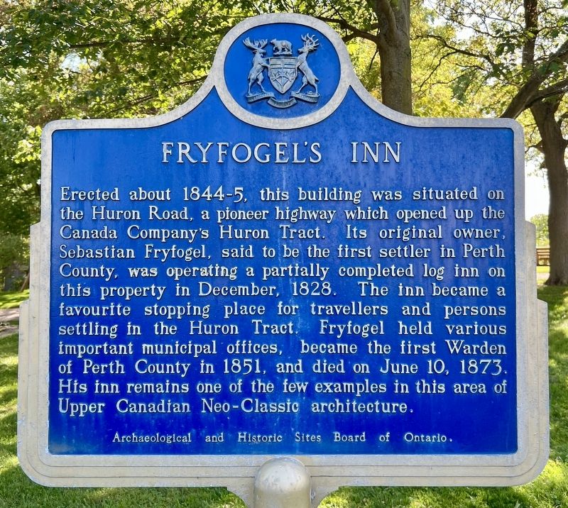Fryfogel’s Inn Marker. Click for full size. Fryfogel’s Inn Marker image. Click for full size.