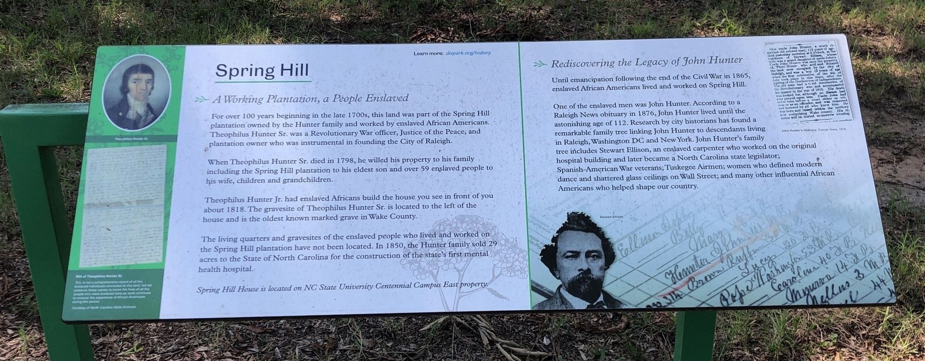 Spring Hill Marker image. Click for full size.
