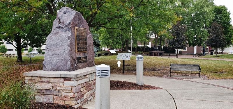 Boulder & Dedication Marker. Click for full size. Boulder & Dedication Marker image. Click for full size.
