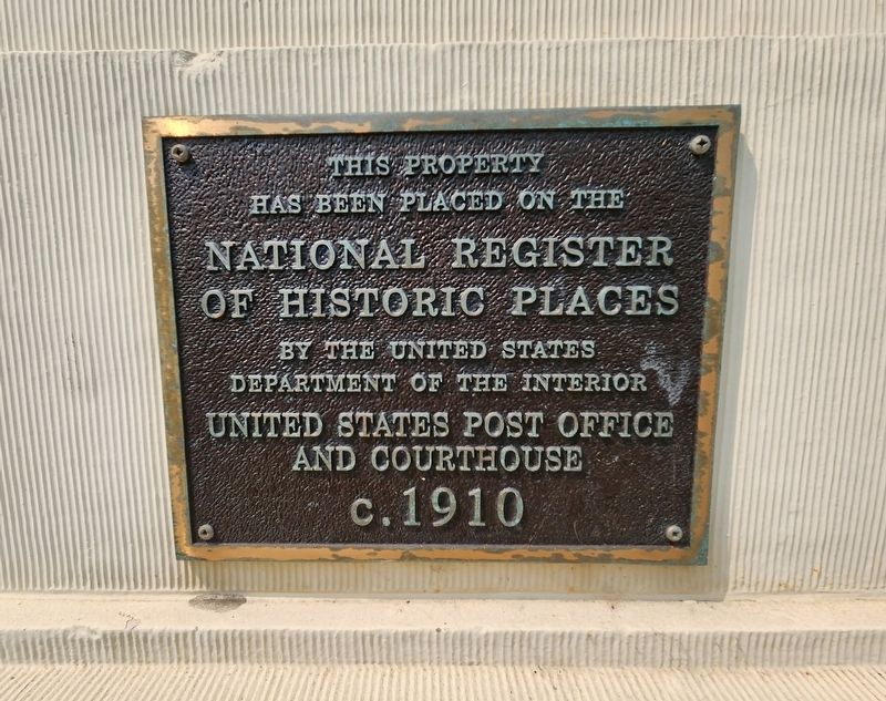 United States Post Office and Courthouse Marker image. Click for full size.