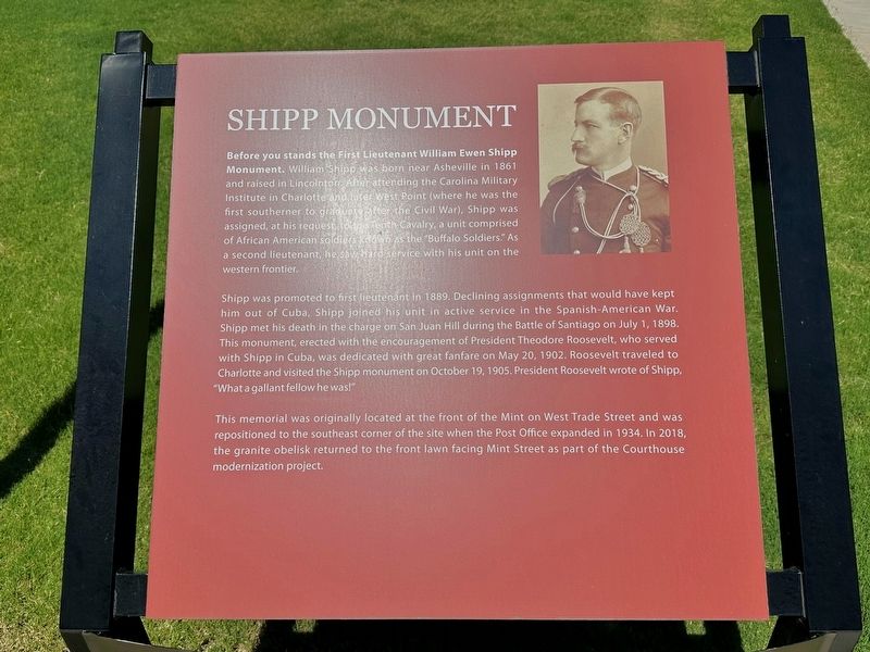 Shipp Monument Marker. Click for full size. Shipp Monument Marker image. Click for full size.
