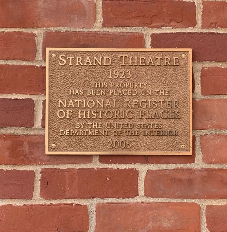Strand Theatre Marker. Click for more information. Strand Theatre Marker image. Click for more information.