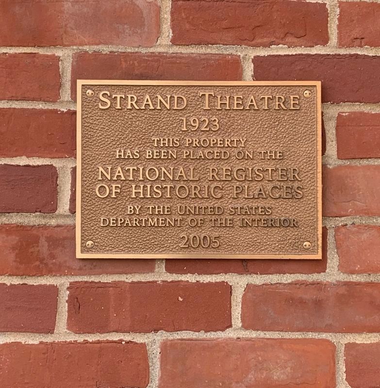 Strand Theatre Marker image. Click for more information.