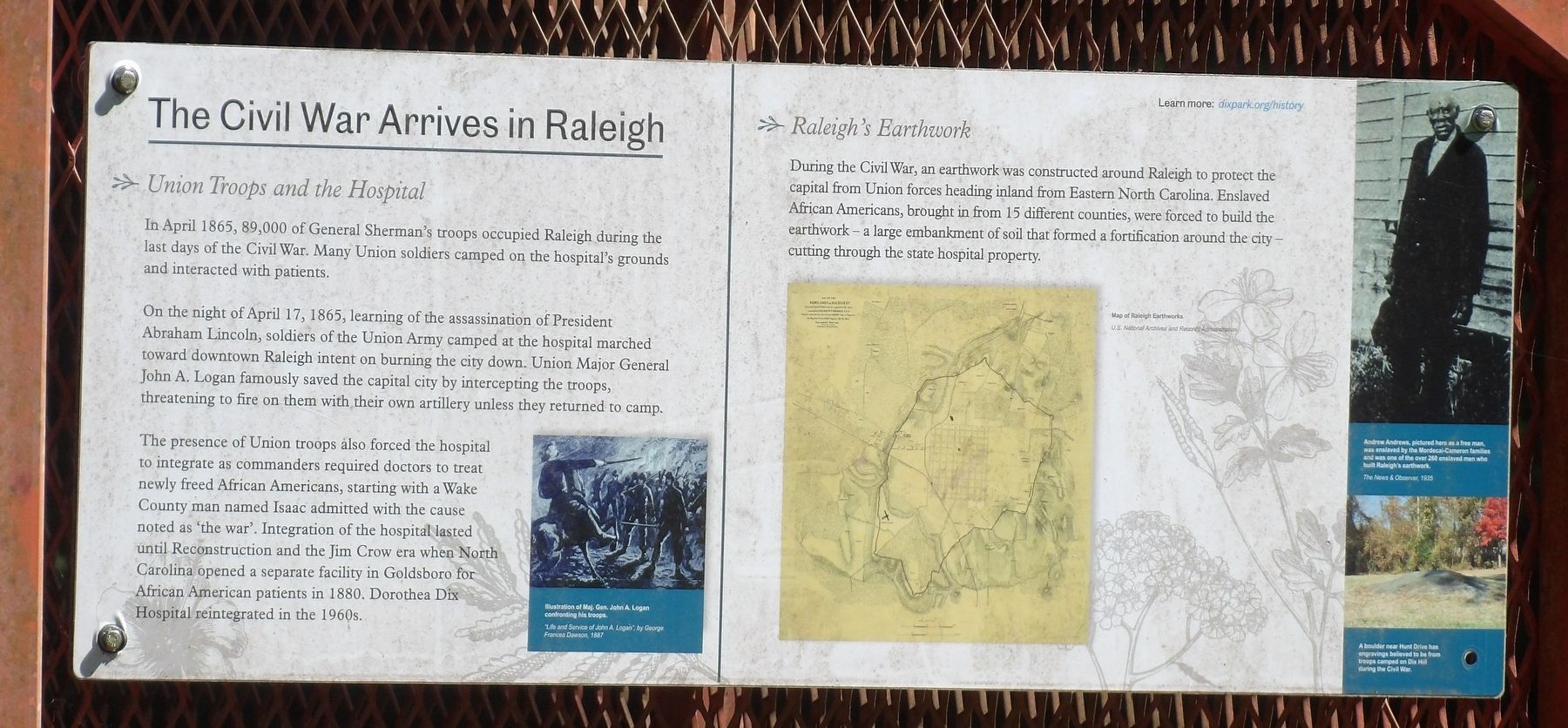 The Civil War Arrives in Raleigh Marker. Click for full size. The Civil War Arrives in Raleigh Marker image. Click for full size.