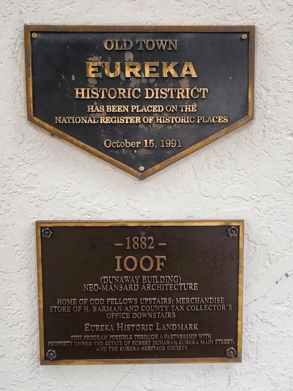 IOOF (Dunaway Building) Marker. Click for full size. IOOF (Dunaway Building) Marker image. Click for full size.
