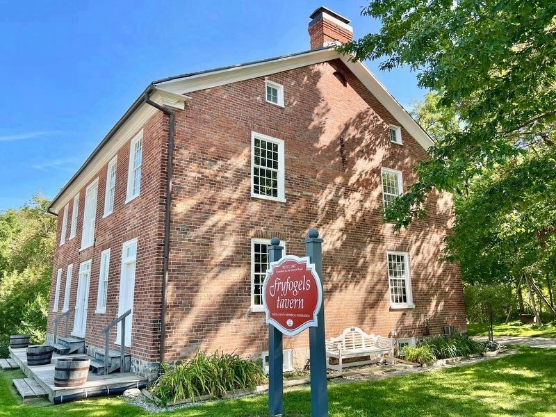 Fryfogels Tavern, location of the Huron Road marker. Click for full size. Fryfogels Tavern, location of the Huron Road marker image. Click for full size.
