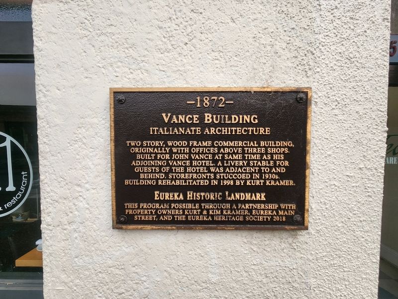 Vance Building Marker image. Click for full size.