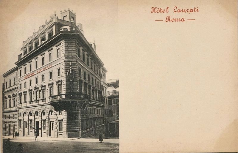 Hotel Laurati postcard. Click for full size. Hotel Laurati postcard image. Click for full size.