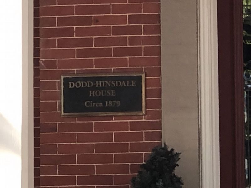 Dodd-Hinsdale House Marker. Click for full size. Dodd-Hinsdale House Marker image. Click for full size.