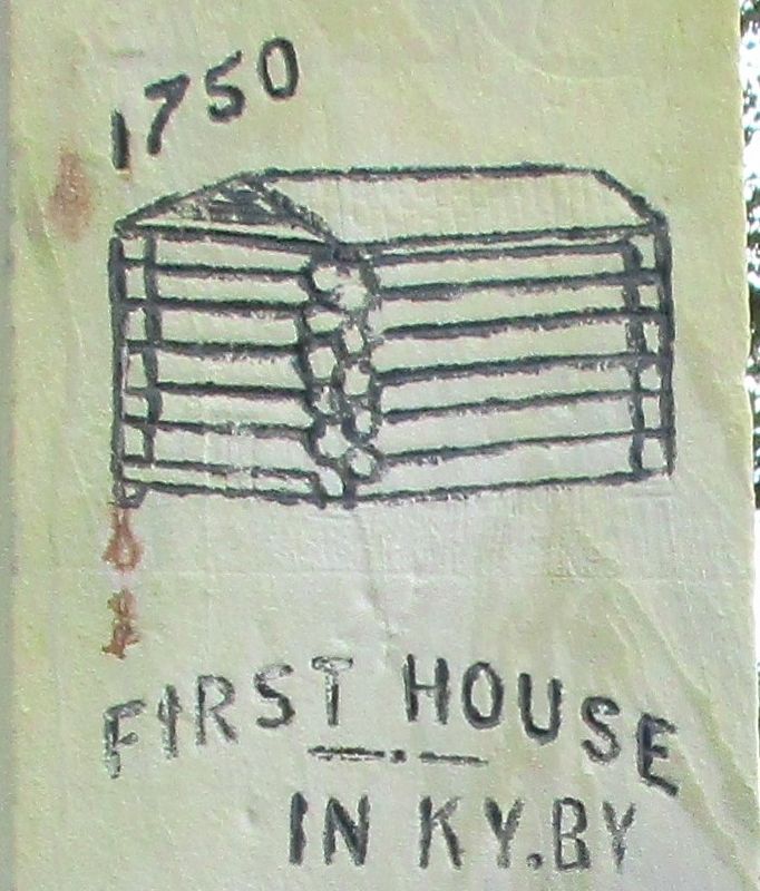 First House in Kentucky Marker. Click for full size. First House in Kentucky Marker image. Click for full size.