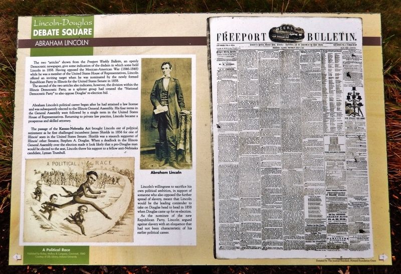 Abraham Lincoln Marker. Click for full size. Abraham Lincoln Marker image. Click for full size.