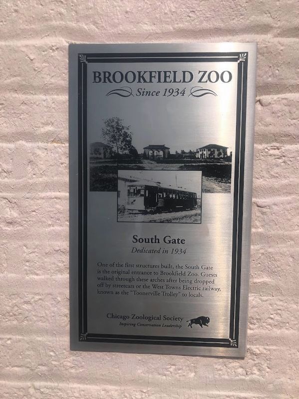 South Gate Marker. Click for full size. South Gate Marker image. Click for full size.