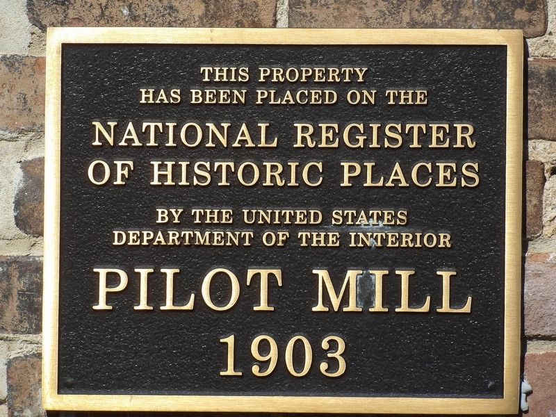 Pilot Mill Marker image. Click for full size.