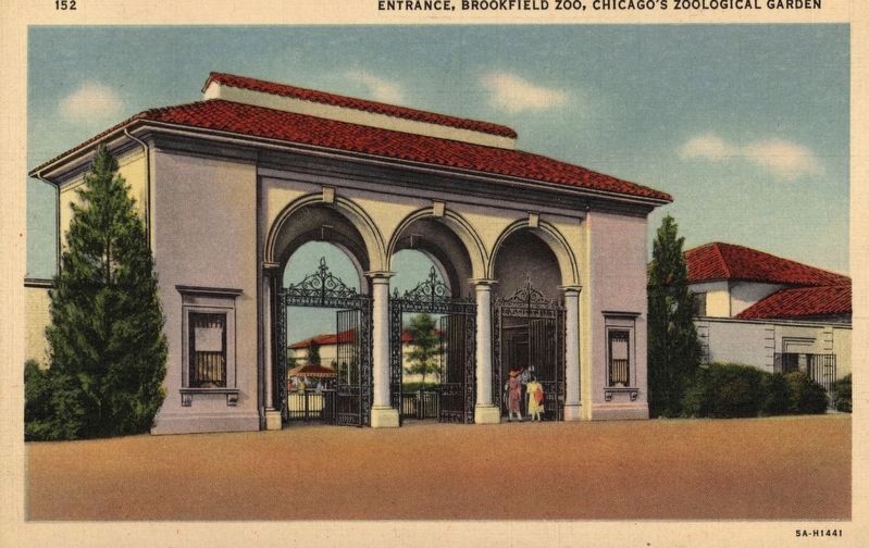 Entrance, Brookfield Zoo, Chicagos Zoological Garden. Click for full size. Entrance, Brookfield Zoo, Chicagos Zoological Garden image. Click for full size.