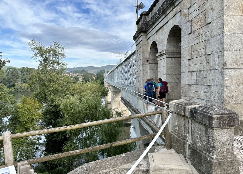 View of bridge from Valença, Portugal, looking towards Spain. Click for full size. View of bridge from Valença, Portugal, looking towards Spain image. Click for full size.