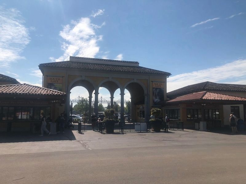 Reverse view of South Gate from inside Brookfield Zoo. Click for full size. Reverse view of South Gate from inside Brookfield Zoo image. Click for full size.