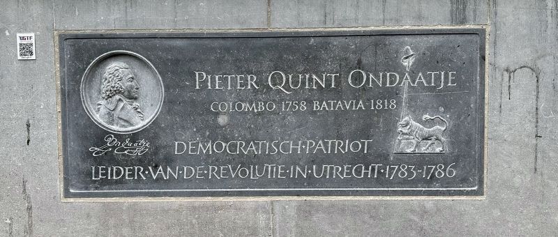 Pieter Quint Ondaatje Marker image. Click for full size.