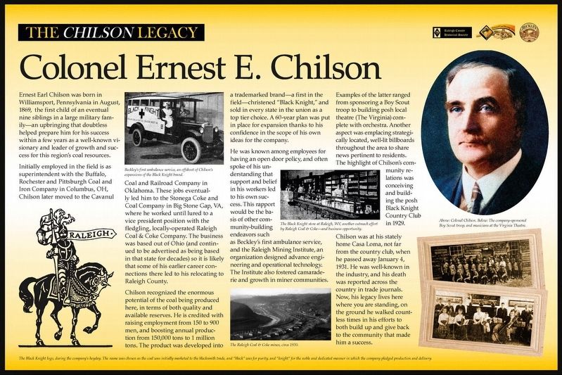 Colonel Ernest L. Chilson Marker image. Click for full size.