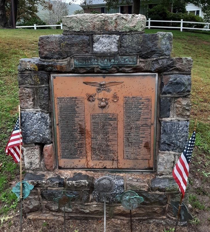 Fountain Springs WWII Service Honor Roll Marker. Click for full size. Fountain Springs WWII Service Honor Roll Marker image. Click for full size.