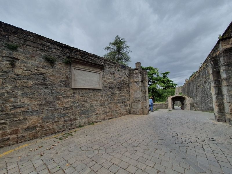 Puerta de Zumalacarregui and Marker. Click for full size. Puerta de Zumalacarregui and Marker image. Click for full size.