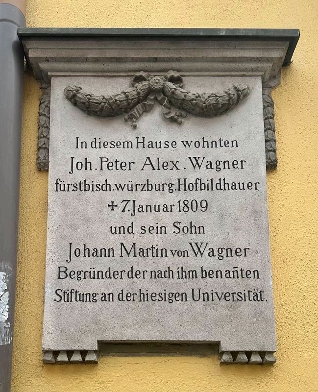 Johann Peter Alexander Wagner Marker. Click for full size. Johann Peter Alexander Wagner Marker image. Click for full size.