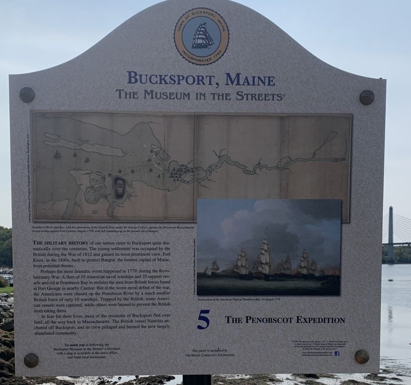 The Penobscot Expedition Marker image. Click for full size.
