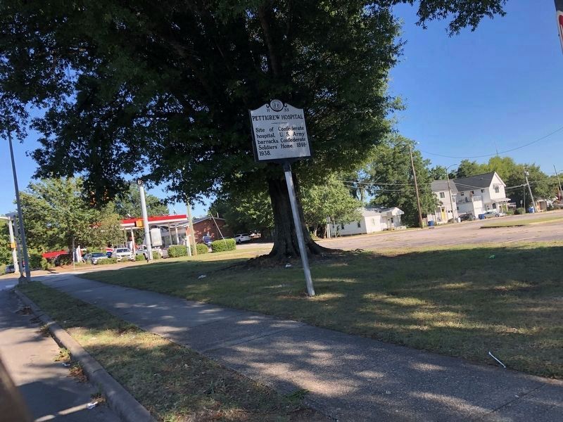 Pettigrew Hospital Marker. Click for full size. Pettigrew Hospital Marker image. Click for full size.