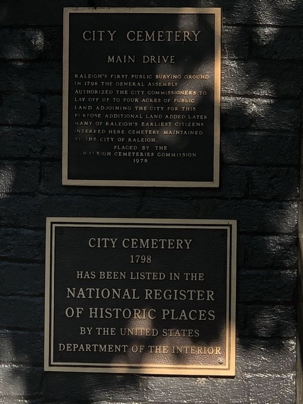 City Cemetery Marker image. Click for full size.