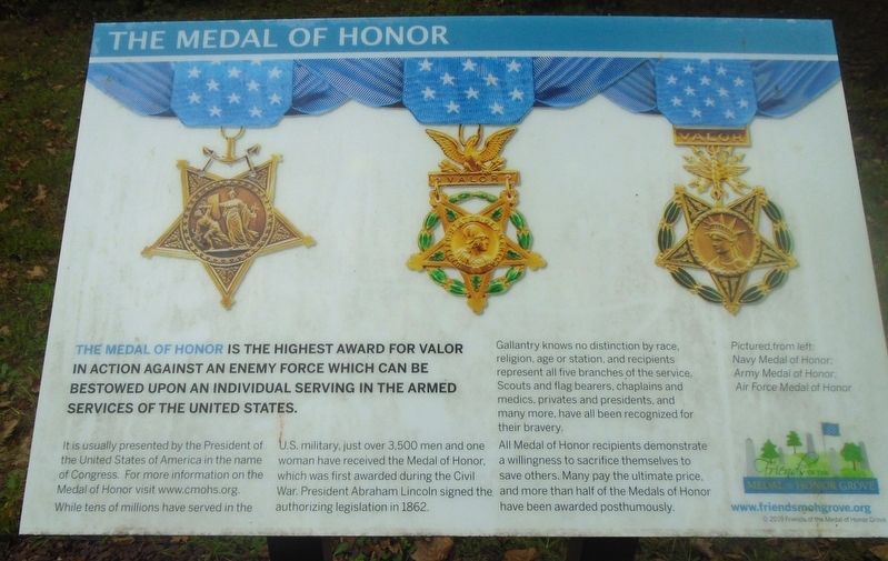 The Medal of Honor Marker image. Click for full size.