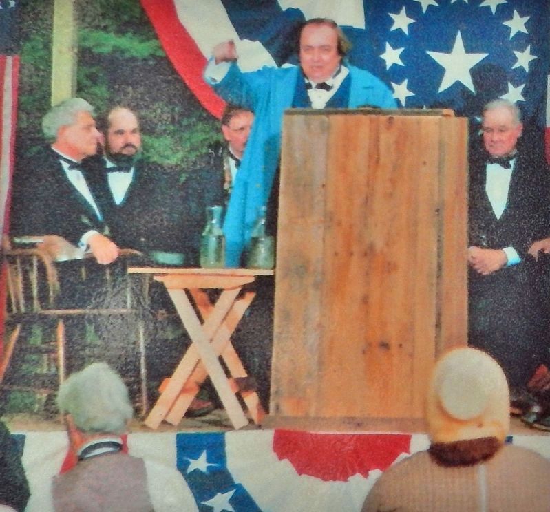 Marker detail: Debate Re-enactment, 1994 image. Click for full size.
